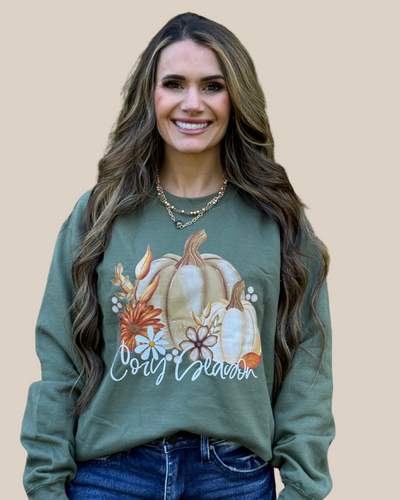 Cozy Season Pumpkins Sweatshirt