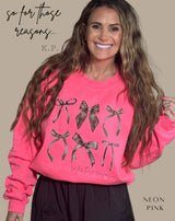 Kylie Pitts Original Black Bows SO FOR THOSE REASONS Sweatshirt (Website)