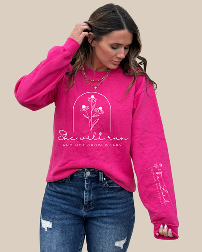 She will Run Faith Sweatshirt