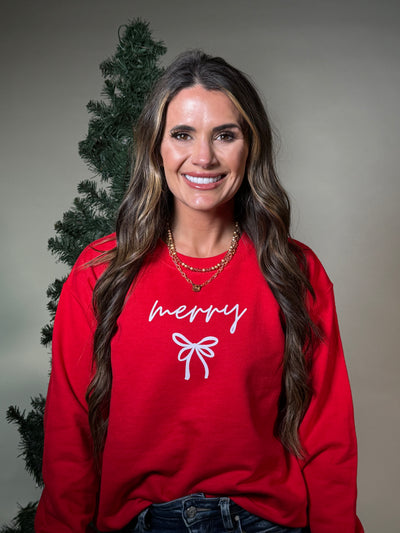 Merry Bow Sweatshirt