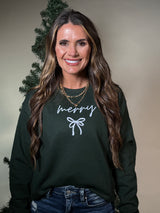 Merry Bow Sweatshirt