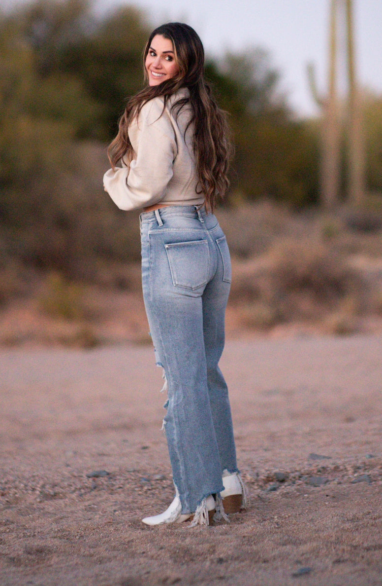 Let’s Go Vintage Cropped Jeans