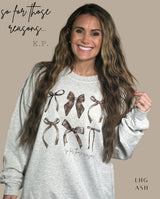 Kylie Pitts Original Black Bows SO FOR THOSE REASONS Sweatshirt (Website)