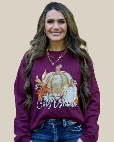 Cozy Season Pumpkins Sweatshirt