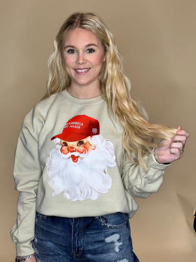 Santa Make America Great Again LIVE Sweatshirt