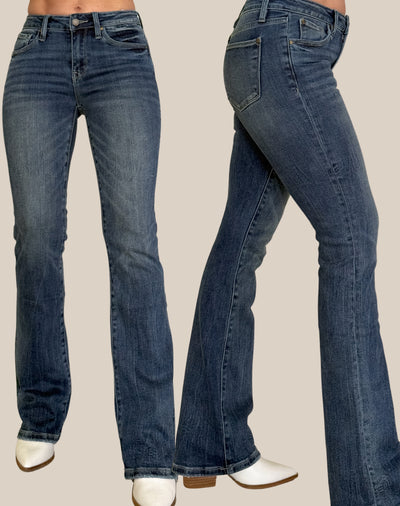 Jenn Midrise Nondistressed Bootcut Jeans