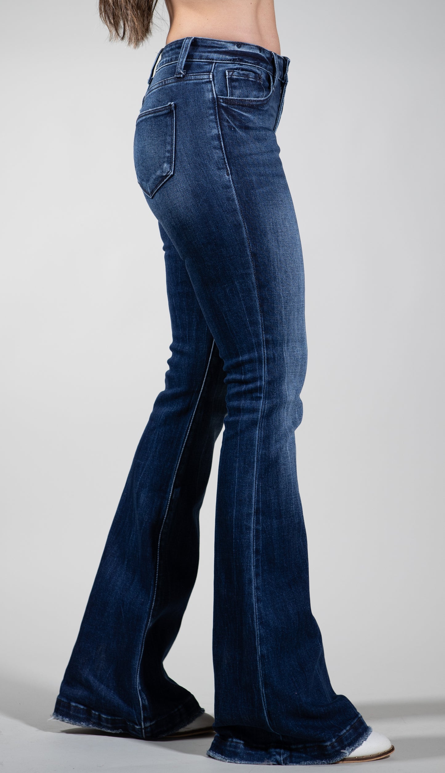 BME Nondistressed Dark Flare Jeans