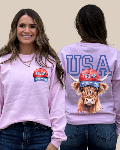 Highland Cow USA Sweatshirt