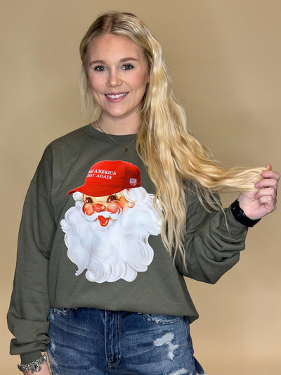 Santa Make America Great Again LIVE Sweatshirt