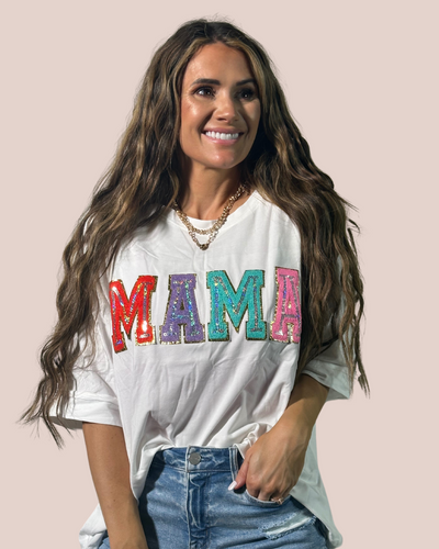 Oversized Mama Chenille Tshirt