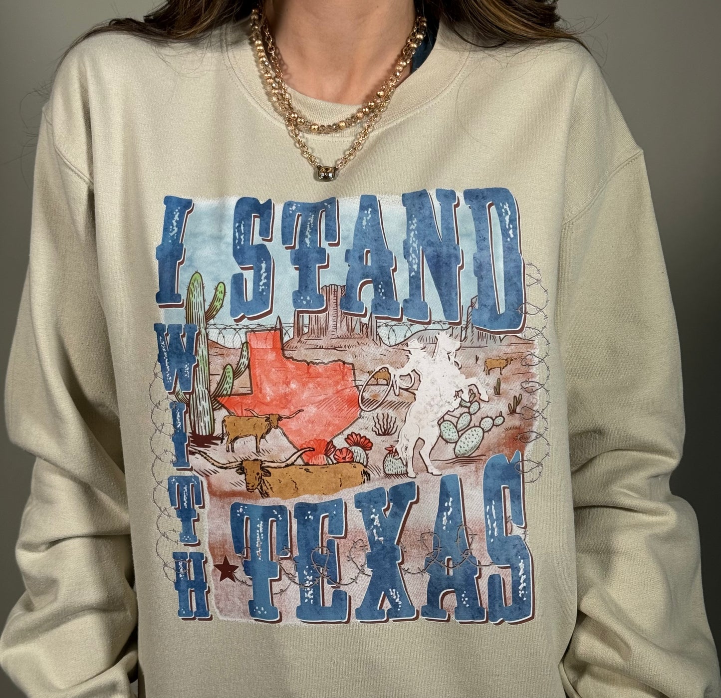 I Stand with TEXAS Sweatshirt