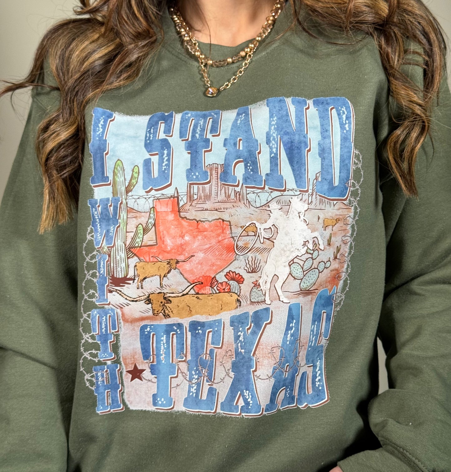 I Stand with TEXAS Sweatshirt