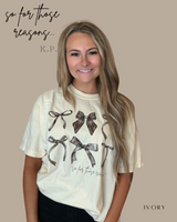 Kylie Pitts Original ( Black Bows)  SO FOR THOSE REASONS Tshirt (Website)