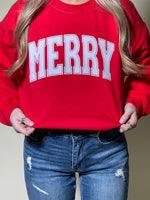 Red Merry Sweatshirt