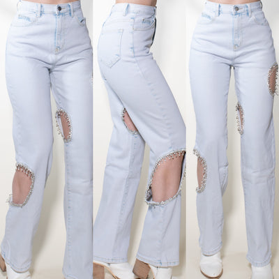 Broadway Peekaboo Rhinestone Jeans