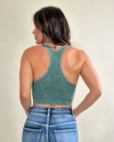 All Day Flex Cropped Racerback Tank