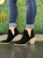 Black Suede Booties